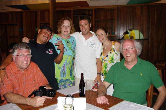 Dining at Tranquility Bay Resort, Ambergris Caye, Belize