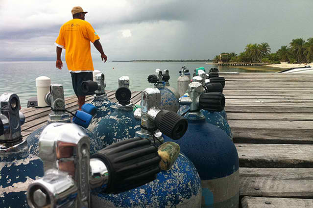 Our Boat Captain, Gordo, Tranquility Bay Resort, Ambergris Caye, Belize