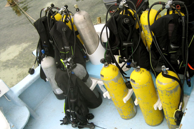 Scuba at Tranquility Bay Resort,Ambergris Caye, Belize