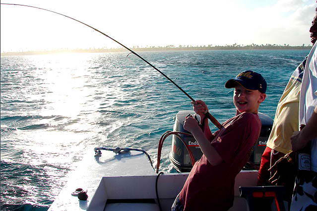 Deep Sea Fishing, Tranquility Bay Resort, Ambergris Caye, Belize